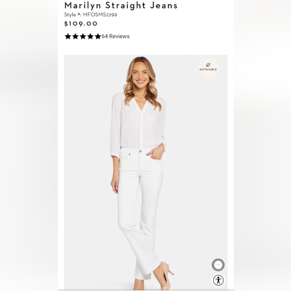 NYDJ Marilyn Straight Jeans